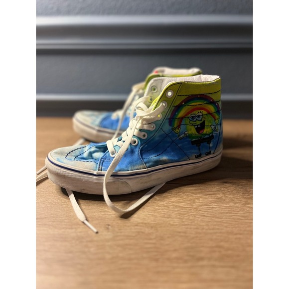 Vans Other - Vans Sk8-Hi SpongeBob SquarePants Imagination Tie Dye Mens 6.5 Womens 8